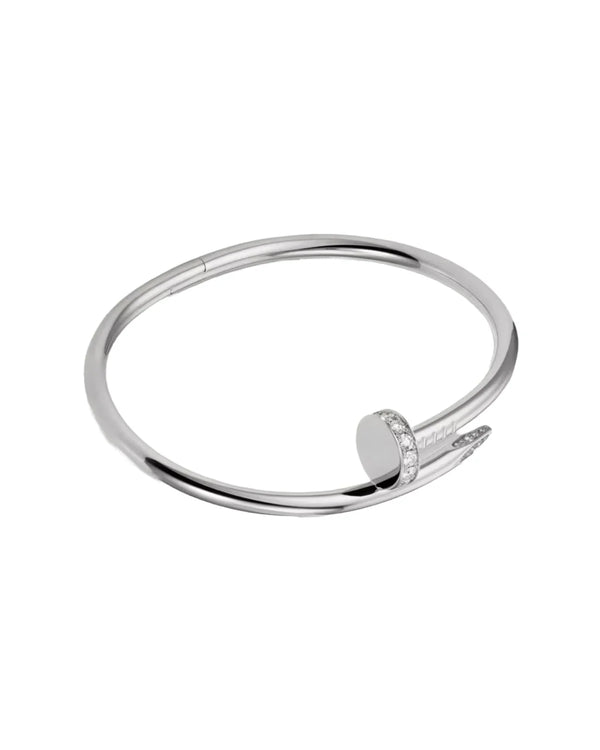 Bracelet Kourtney en argent plaqué rhodium et cristaux