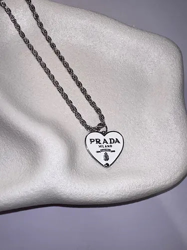 Milano White Heart Necklace