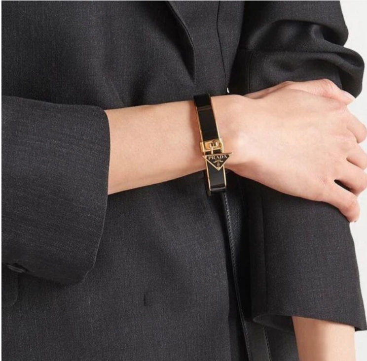 Bracelet manchette Pra noir 