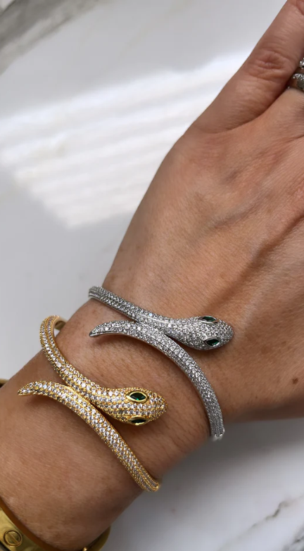 Le bracelet serpent Bling