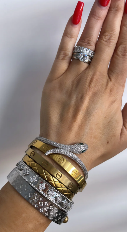 Le bracelet serpent Bling