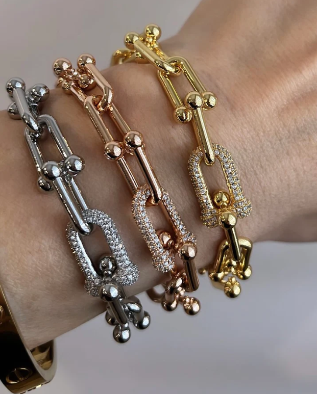 Bracelet à maillons en diamant
