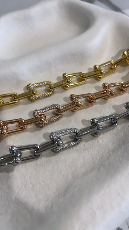 Bracelet à maillons en diamant