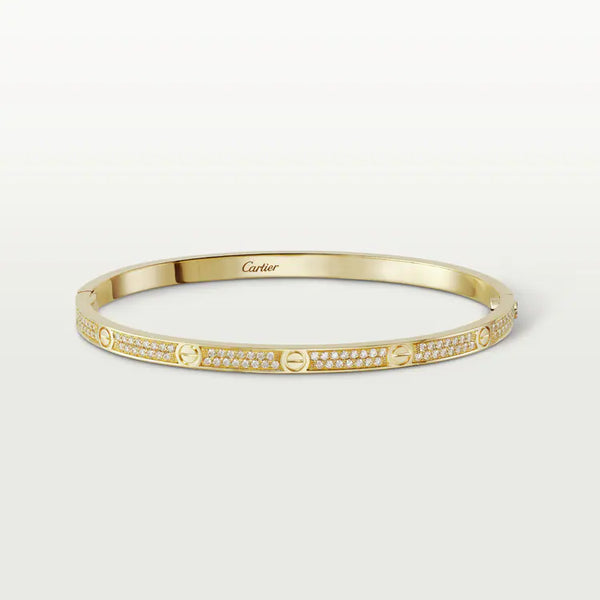 BRACELET LOVE DIAMANT OR ET OR ROSE 