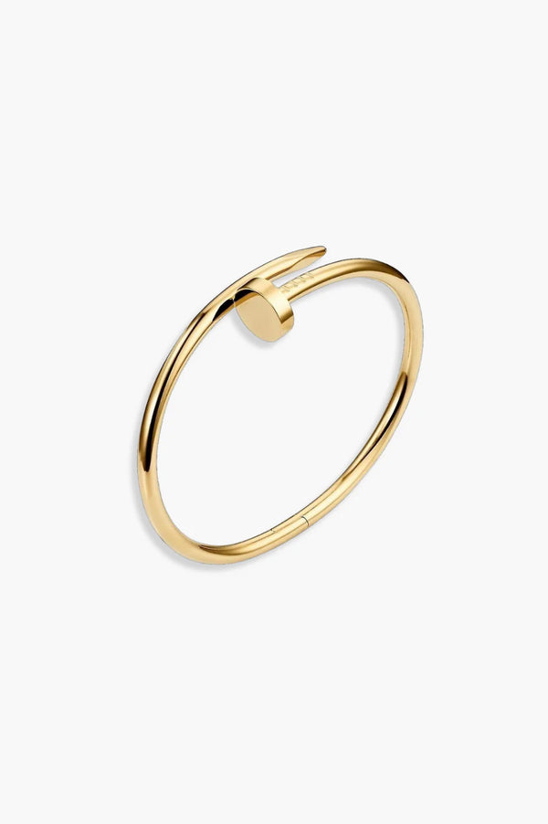 Bracelet clou australien plaqué or 18 carats