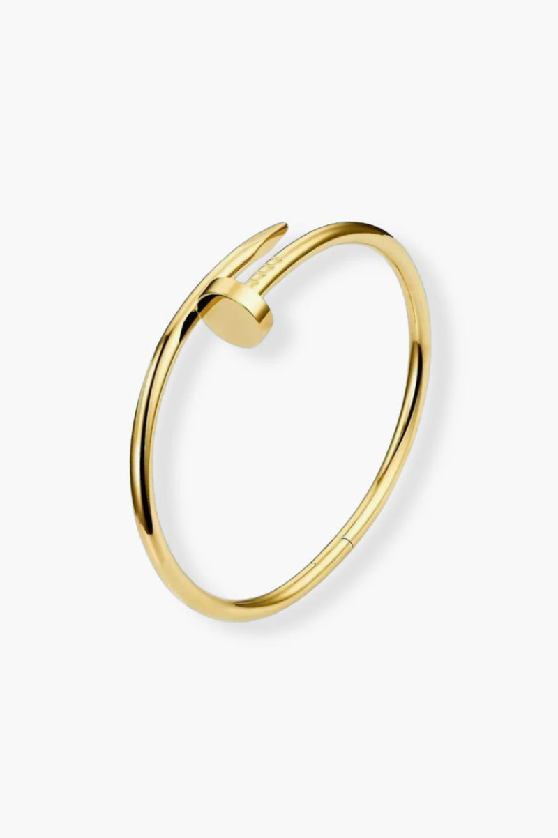Bracelet clou australien plaqué or 18 carats