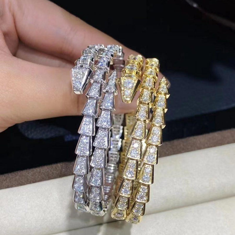 BRACELET GOLD DIAMOND DOUBLE ROW