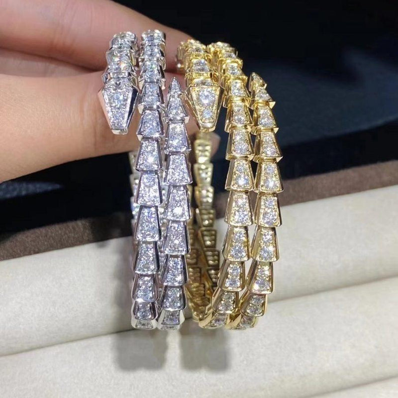 BRACELET GOLD DIAMOND DOUBLE ROW