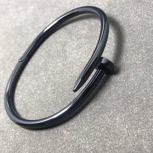 Bracelet Juste Un Clou en Noir