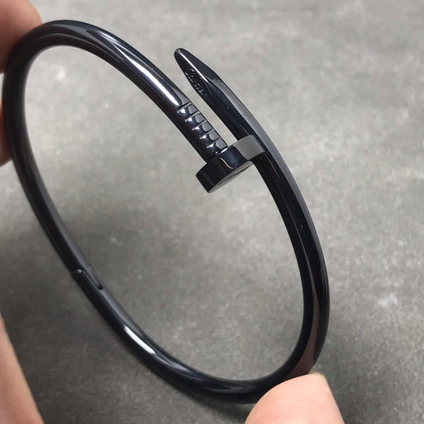 Bracelet Juste Un Clou en Noir