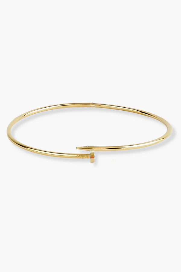 Collier ras du cou clou 2.0 doré