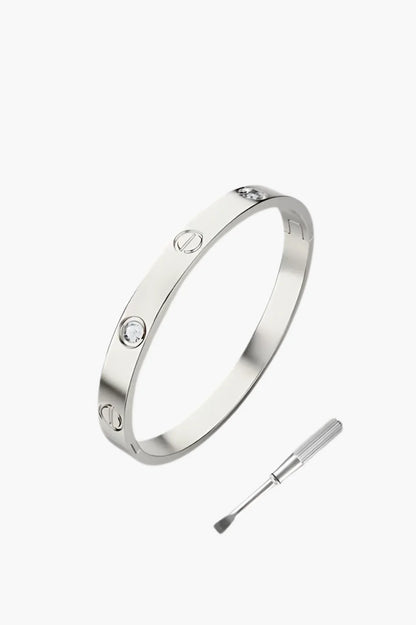 Nail Bangle Stack 2.0 | Silver Combo