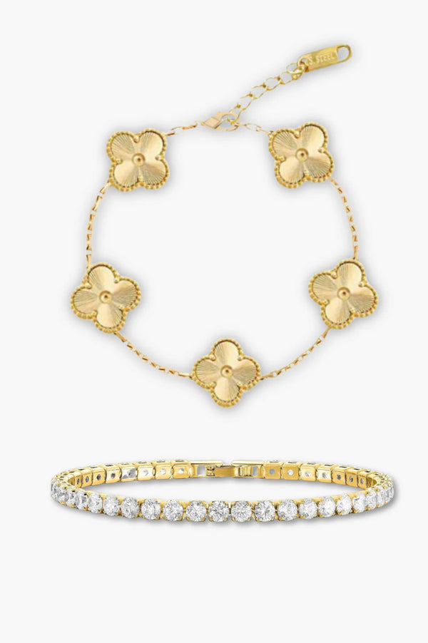Nouveau - Bracelet Aussie Violetta Stack | Combo Or