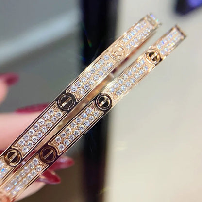 LOVE DIAMOND GOLD AND ROSE GOLD BRACELET