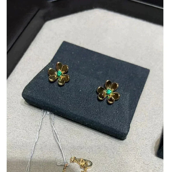 Boucle d'oreille fleur de luxe