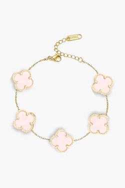 NOUVEAU - Bracelet en perles roses australiennes | Or